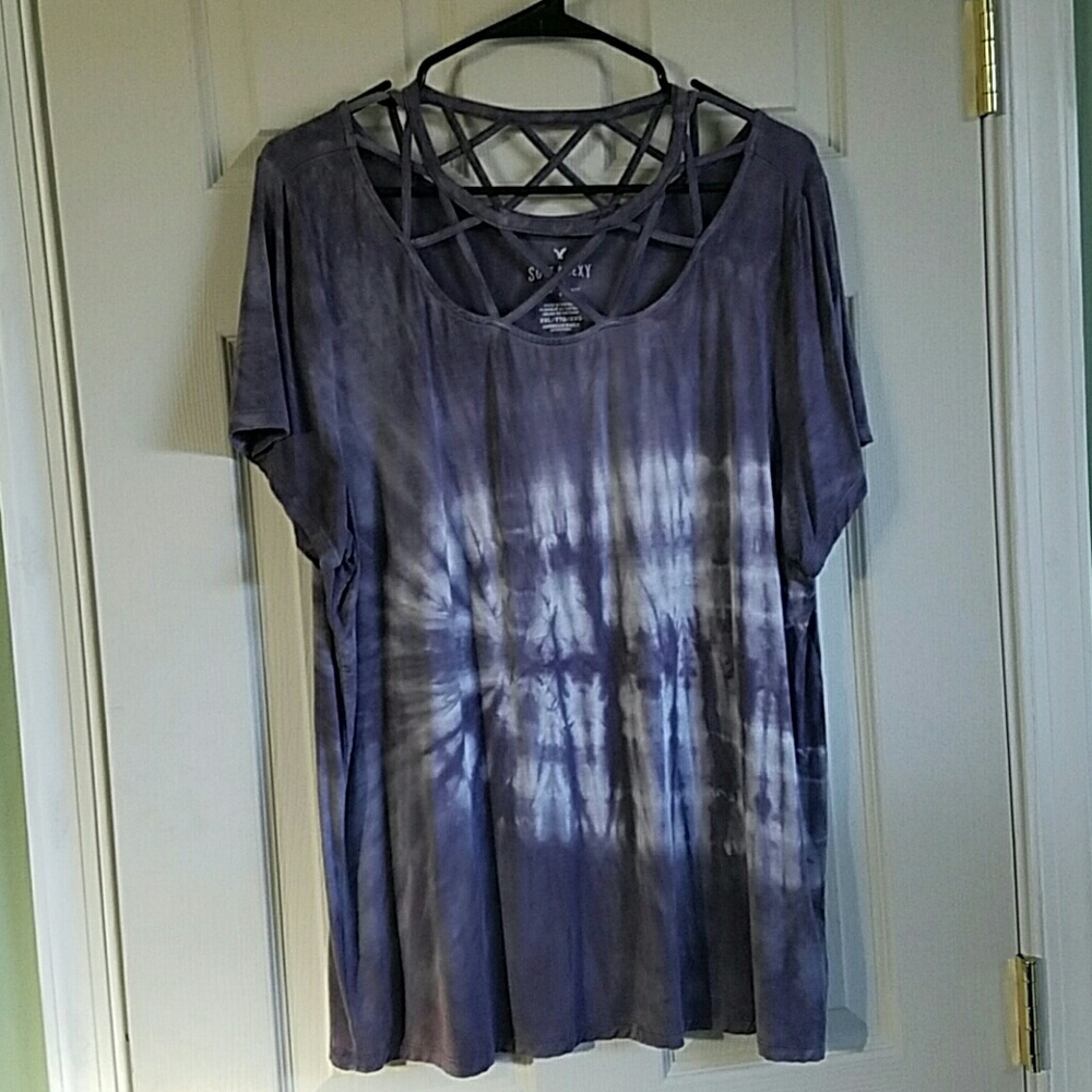 Like new! AE soft & sexy tie dye tee size XXL